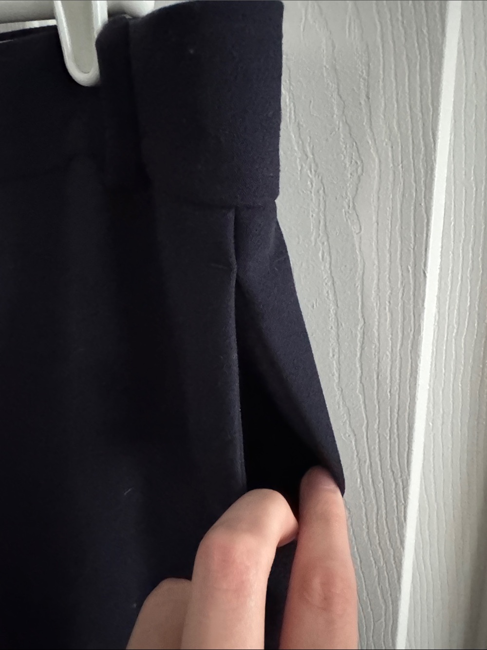 Ann Taylor Navy Straight-Leg Trousers - Picture 4 of 5